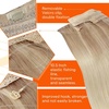 image:imageSunny Hair Wire Hair Extensions Real Human Hair Adjustable Line HairpieceB2 182260 Ash Blonde with Rose Tones Ombre