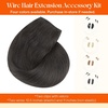 image:imageSunny Hair Wire Hair Extensions Real Human Hair Adjustable Line HairpieceB2 1C Mocha Black