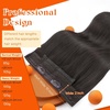 image:imageSunny Hair Wire Hair Extensions Real Human Hair Adjustable Line HairpieceB2 1C Mocha Black