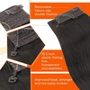 image:imageSunny Hair Wire Hair Extensions Real Human Hair Adjustable Line HairpieceB2 1C Mocha Black