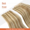 image:imageSunny Hair Wire Hair Extensions Real Human Hair Adjustable Line HairpieceB2 27613 Honey Blonde Highlight