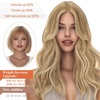 image:imageSunny Hair Wire Hair Extensions Real Human Hair Adjustable Line HairpieceB2 27613 Honey Blonde Highlight