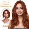 image:imageSunny Hair Wire Hair Extensions Real Human Hair Adjustable Line HairpieceC1 30 Warm Copper Red Brown