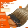 image:imageSunny Hair Wire Hair Extensions Real Human Hair Adjustable Line HairpieceC1 6606 Medium Brown Balayage