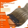 image:imageSunny Hair Wire Hair Extensions Real Human Hair Adjustable Line HairpieceC1 8228 Light Brown Balayage