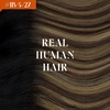 image:imageSunny Hair Wire Hair Extensions Real Human Hair Adjustable Line HairpieceC2 1B427 Black Ombre Brown Balayage Caramel Blonde