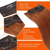 image:imageSunny Hair Wire Hair Extensions Real Human Hair Adjustable Line HairpieceC2 350 Copper Orange