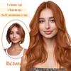image:imageSunny Hair Wire Hair Extensions Real Human Hair Adjustable Line HairpieceC2 350 Copper Orange