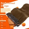 image:imageSunny Hair Wire Hair Extensions Real Human Hair Adjustable Line HairpieceC2 7 Light Chestnut Brown