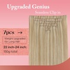 image:imageVe Sunny Genius Human Hair Extensions Clip ins Balayage 14 InchW1P2760 Honey Blonde Highlights
