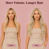 image:imageVe Sunny Genius Human Hair Extensions Clip ins Balayage 14 InchW1P2760 Honey Blonde Highlights