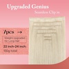 image:imageVe Sunny Genius Human Hair Extensions Clip ins Balayage 14 InchW2 1000 Platinum Blonde