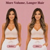 image:imageVe Sunny Genius Human Hair Extensions Clip ins Balayage 14 InchW4A 4274 Medium Brown Balayage