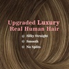image:imageVe Sunny Genius Human Hair Extensions Clip ins Balayage 14 InchW4A 4274 Medium Brown Balayage