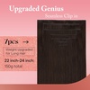 image:imageVe Sunny Genius Human Hair Extensions Clip ins Balayage 14 InchW4B 4A Medium Brown