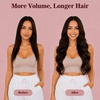 image:imageVe Sunny Genius Human Hair Extensions Clip ins Balayage 14 InchW4B 4A Medium Brown