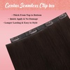 image:imageVe Sunny Genius Human Hair Extensions Clip ins Balayage 14 InchW4B 4A Medium Brown