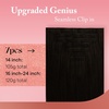 image:imageVe Sunny Genius Human Hair Extensions Clip ins Balayage 14 InchW5 2A Dark Brown