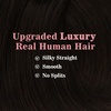 image:imageVe Sunny Genius Human Hair Extensions Clip ins Balayage 14 InchW5 2A Dark Brown