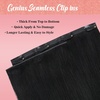 image:imageVe Sunny Genius Human Hair Extensions Clip ins Balayage 14 InchW6 1B Natural Black