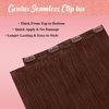 image:imageVe Sunny Genius Human Hair Extensions Clip ins Balayage 14 InchW8 33 Dark Reddish Auburn