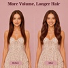 image:imageVe Sunny Genius Human Hair Extensions Clip ins Balayage 14 InchW8 33 Dark Reddish Auburn