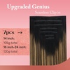 image:imageVe Sunny Genius Human Hair Extensions Clip ins Short BlondeW1 1B427 Natural Black Ombre Balayage Brown Blonde