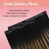 image:imageVe Sunny Genius Human Hair Extensions Clip ins Short BlondeW1 1B427 Natural Black Ombre Balayage Brown Blonde