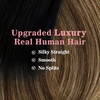 image:imageVe Sunny Genius Human Hair Extensions Clip ins Short BlondeW1 1B427 Natural Black Ombre Balayage Brown Blonde