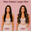 image:imageVe Sunny Genius Human Hair Extensions Clip ins Short BlondeW2 226 Dark Brown Balayage