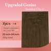 image:imageVe Sunny Genius Human Hair Extensions Clip ins Short BlondeW3B Neutral Light Brown
