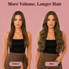 image:imageVe Sunny Genius Human Hair Extensions Clip ins Short BlondeW3B Neutral Light Brown
