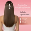 image:imageVe Sunny Genius Human Hair Extensions Clip ins Short BlondeW3B Neutral Light Brown
