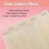 image:imageVe Sunny Genius Human Hair Extensions Clip ins Short BlondeW6 60A Beige Blonde