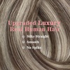 image:imageVe Sunny Genius Human Hair Extensions Clip ins Short BlondeW7C P860 Light Brown Highlights Blonde