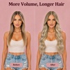image:imageVe Sunny Genius Human Hair Extensions Clip ins Short BlondeW8 SUN Cool Blonde Ombre