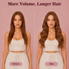 image:imageVe Sunny Genius Human Hair Extensions Clip ins Short BlondeW9B 350 Copper Orange