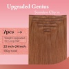 image:imageVe Sunny Genius Human Hair Extensions Clip ins Short BlondeW9B 350 Copper Orange