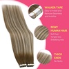 image:imageVe Sunny Hair Tape in Extensions Brown Highlight Blonde 50g 20Pcs Remy1A Tape 6606