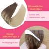 image:imageVe Sunny Hair Tape in Extensions Brown Highlight Blonde 50g 20Pcs Remy1A Tape 860 Balayage