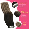 image:imageVe Sunny Hair Tape in Extensions Brown Highlight Blonde 50g 20Pcs Remy1A Tape1B418