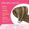 image:imageVe Sunny Hair Tape in Extensions Brown Highlight Blonde 50g 20Pcs Remy1A Tape274