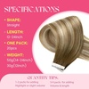 image:imageVe Sunny Hair Tape in Extensions Brown Highlight Blonde 50g 20Pcs Remy1A Tape3822