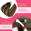 image:imageVe Sunny Hair Tape in Extensions Brown Highlight Blonde 50g 20Pcs Remy1A Tape4427