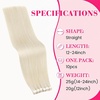 image:imageVe Sunny Hair Tape in Extensions Brown Highlight Blonde 50g 20Pcs Remy1B Tape60