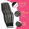 image:imageVe Sunny Hair Tape in Extensions Brown Highlight Blonde 50g 20Pcs Remy1C Tape1BS1B
