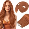 image:imageVe Sunny Hair Tape in Extensions Brown Highlight Blonde 50g 20Pcs Remy1C Tape350