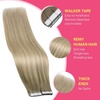 image:imageVe Sunny Hair Tape in Extensions Brown Highlight Blonde 50g 20Pcs Remy1C TapeSun