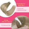 image:imageVe Sunny Hair Tape in Extensions Brown Highlight Blonde 50g 20Pcs Remy1C TapeSun