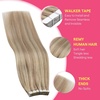 image:imageVe Sunny Hair Tape in Extensions Brown Highlight Blonde 50g 20Pcs Remy1D Tape18613